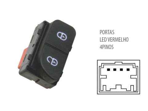 AL540011 - BOTÃO TRAVA ELÉTRICA GOL/ VOYAGE G5 LED