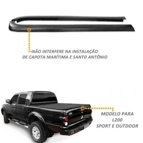 CAM-PTB003 - PROTETOR DE BORDA L200 SPORT CAB DUPLA