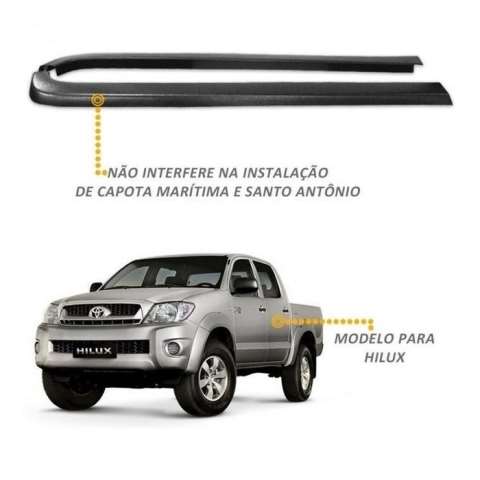 CAM-PTB004 - PROTETOR DE BORDA HILUX 05>15 CAB DUPLA