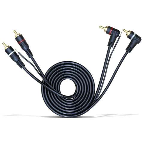 RCA5M - CABO RCA 5,00MTS 4MM - PONTA EM L