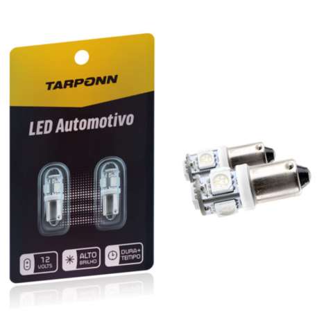 TP-5008 - KIT LÂMPADA LED 12V 69 BA9S 5 LEDS