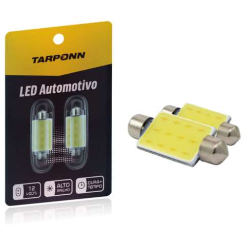 TP-5032 - KIT LÂMPADA LED 12V TORPEDO 36mm SJ-COB-12C